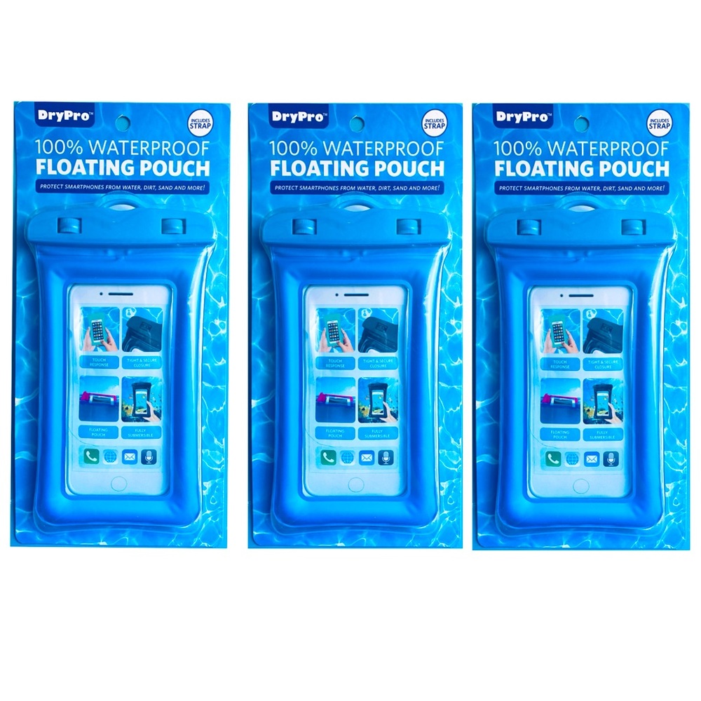 3pcs Waterproof Floating Cellphone Pouch - Smartphone Protective Cover